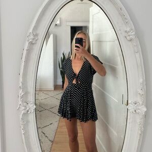 Polka dot summer romper